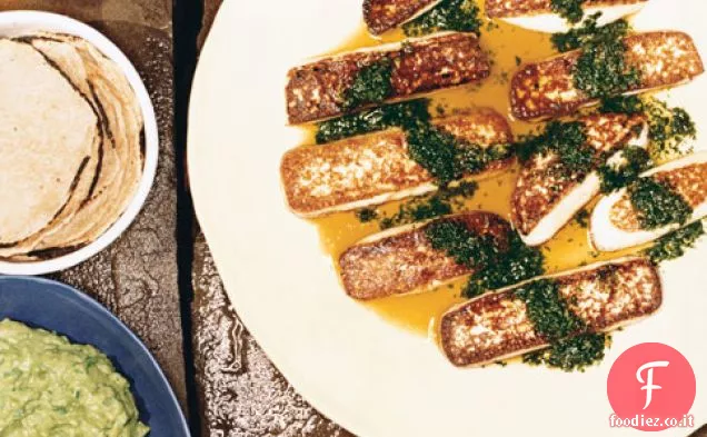 Seared Queso Fresco e Queso Panela con Coriandolo Mojo