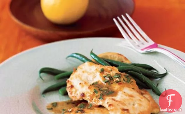 Scaloppine di pollo al limone e Coriandolo