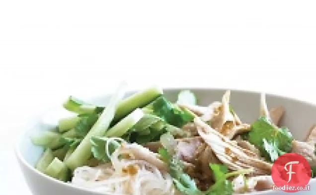 Insalata di noodle asiatica con pollo e coriandolo