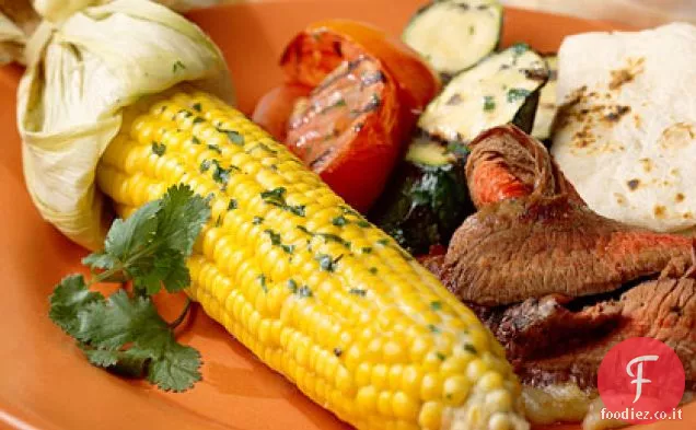 Verdure grigliate con burro di Coriandolo