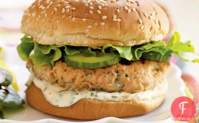 Hamburger di salmone fresco-Coriandolo