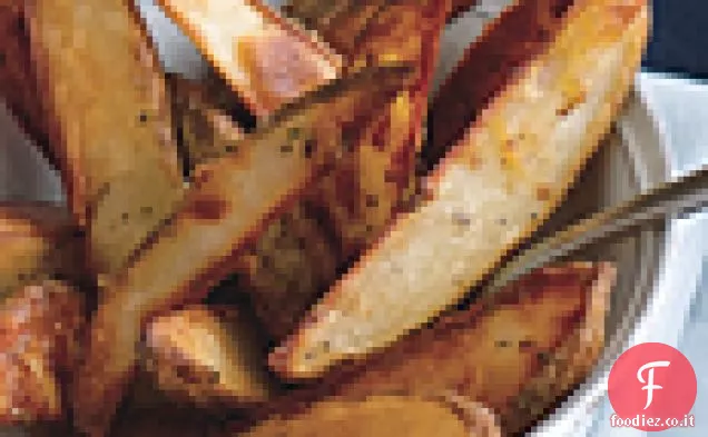 Spicchi di patate arrosto con maionese al coriandolo e lime