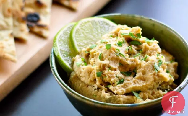 Jalapeño arrosto e hummus di lime