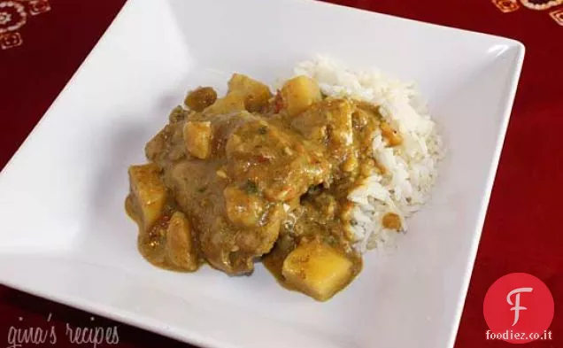 Pollo al curry con latte di cocco