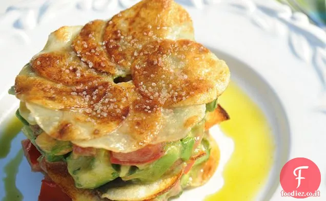 Insalata tritata di avocado con coriandolo Vinaigrette al lime