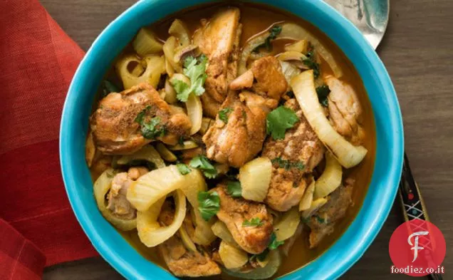 Tagine di Pollo con Finocchio e Olive