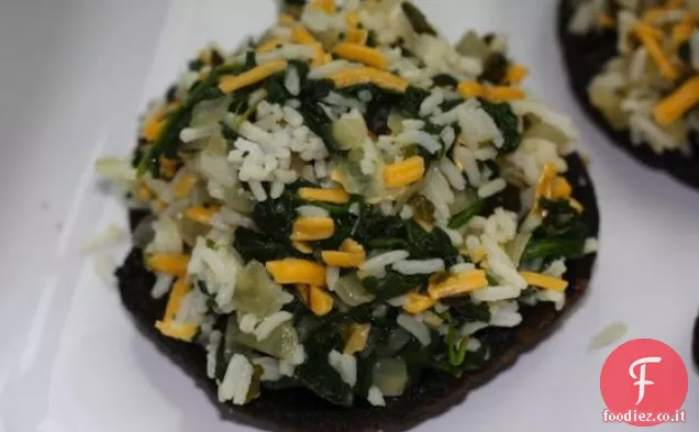 Portobelli ripieni di Poblano Cheddar