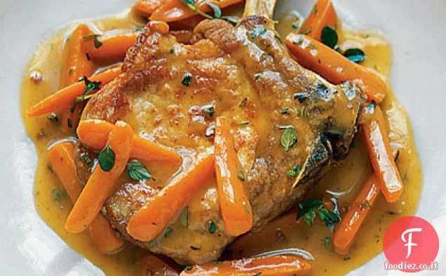 Braciole di maiale con glassa di sidro