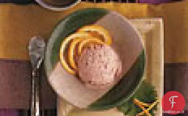 Sherbert di prugne con succo d'arancia e vino di prugne