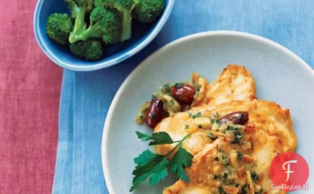 Scaloppine di Pollo Arancio-Oliva