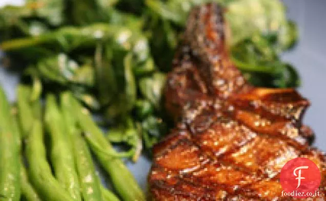 Braciole di maiale marinate all'arancia rossa