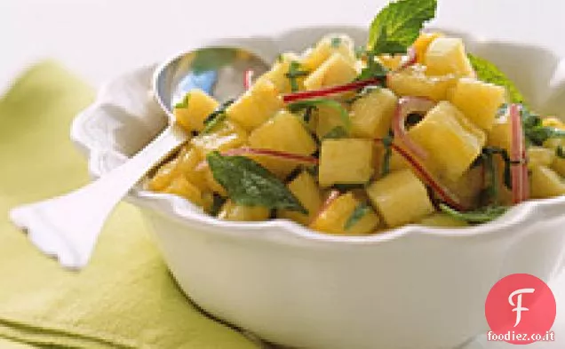 Salsa piccante di ananas e menta
