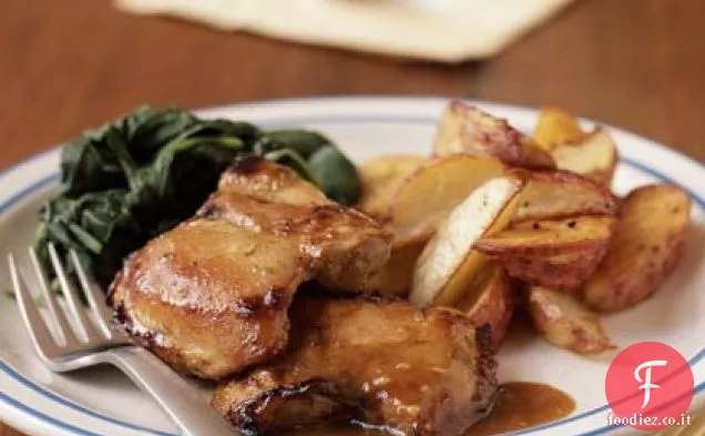 Cosce di pollo glassate agli agrumi