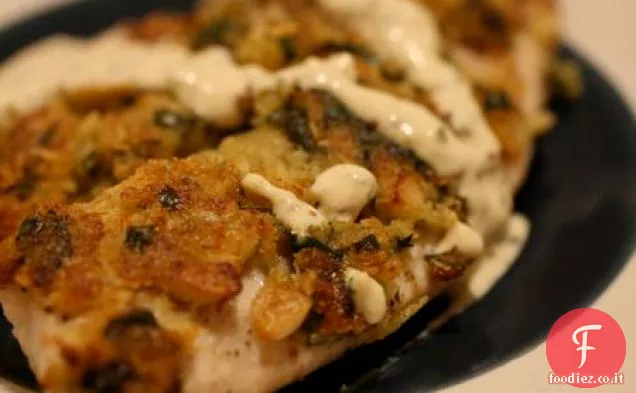 Coregone in crosta di rafano con Remoulade