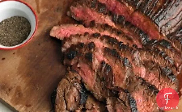 Bistecca di fianco marinata di soia