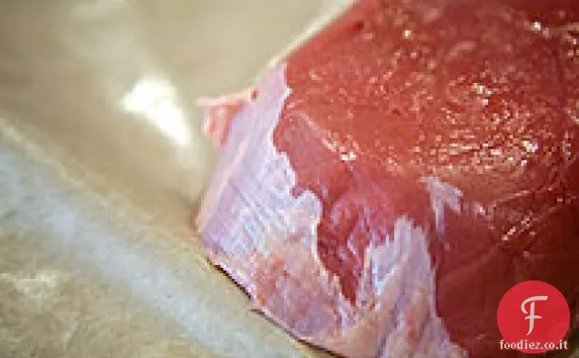 Bistecca alla griglia di Londra fritta in padella della mamma