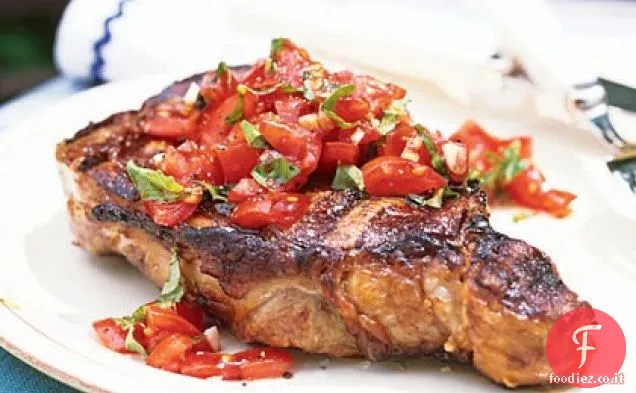 Costolette con pomodoro e Basilico