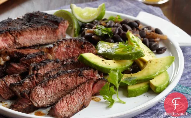 Carne Asada con Fagioli Neri