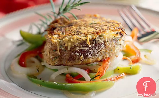 Bistecche di filetto di manzo con Peperonata
