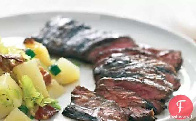 Bistecca di gonna marinata al balsamico