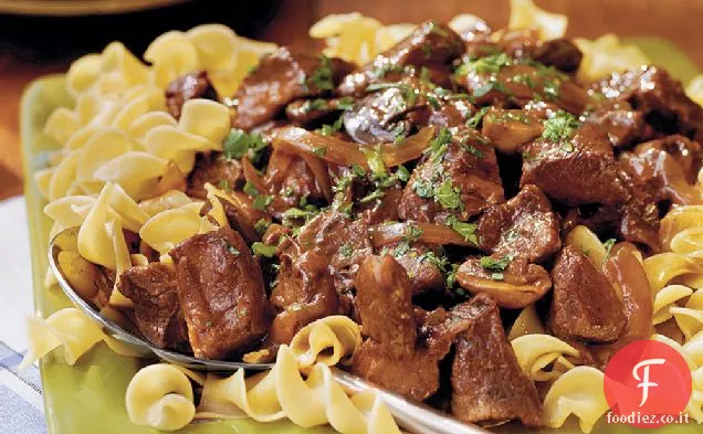 Manzo con salsa di vino rosso