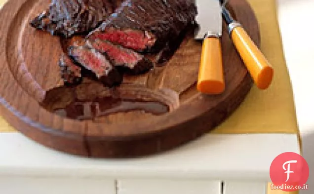 Bistecca di gonna marinata al balsamico