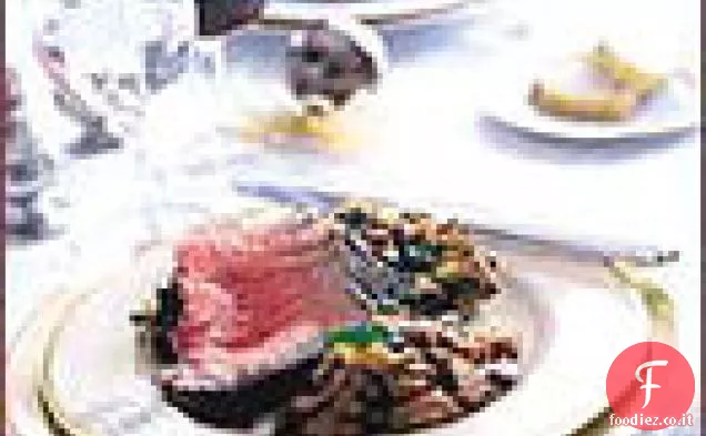 Costola in piedi in crosta di coriandolo Arrosto