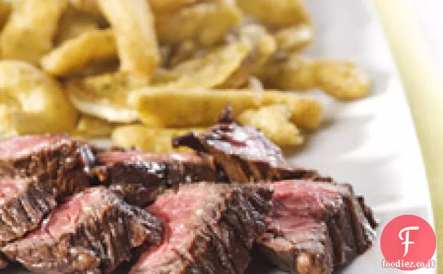 Gancio bistecca con un fumoso Paprika strofinare