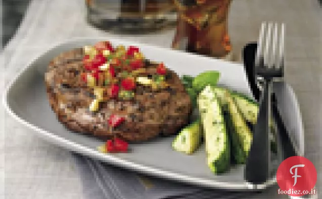 Bistecche di Blackstrap con cipolle caramellate