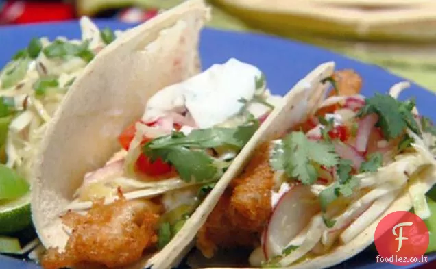 Birra e Chipotle-Tacos di pesce malconcio
