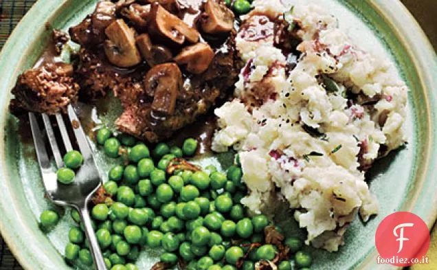 Bistecca di Salisbury con sugo di funghi