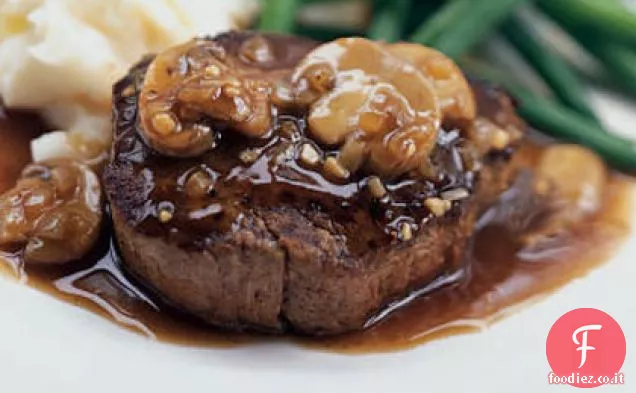 Filet Mignon con salsa di funghi Sherry