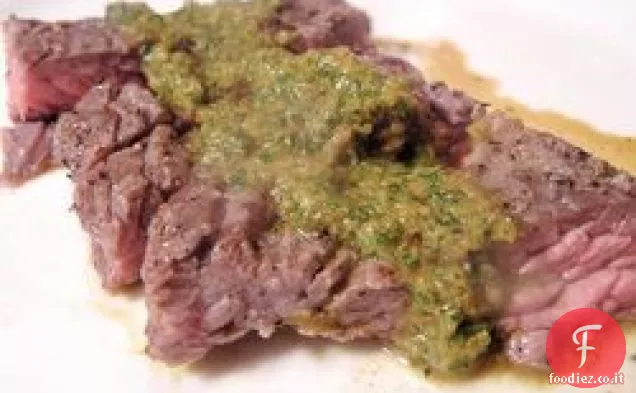 Cena stasera: Skirt Steak con Salsa Chimichurri