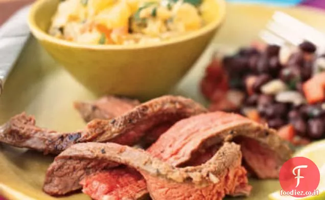 Fianco bistecca con Chunky Mojo gusto