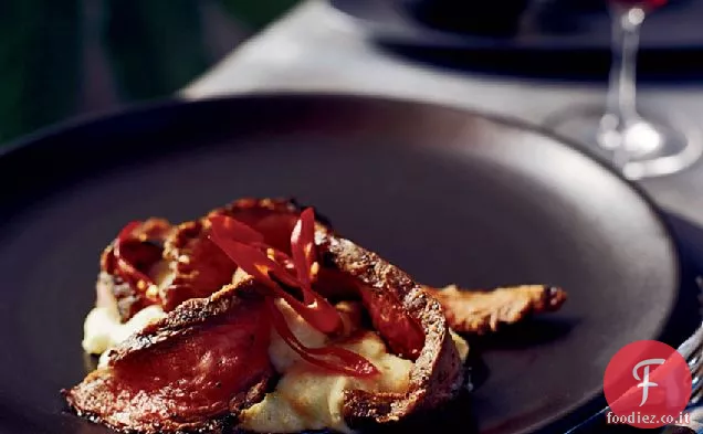 Chile - Strofinato Bistecca fianco con polenta bianca