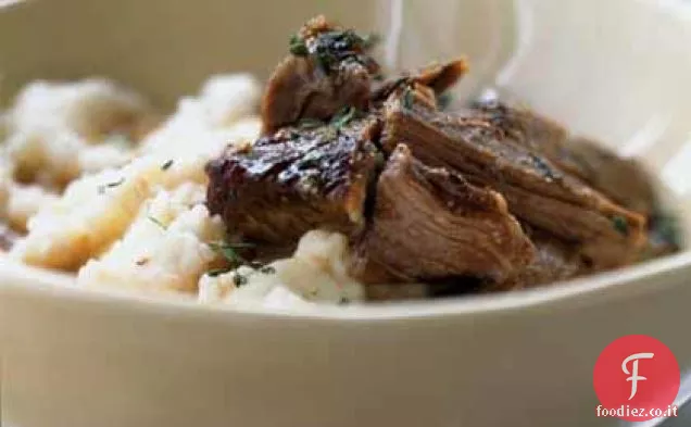 Manzo arrosto lento con purè di patate cremoso