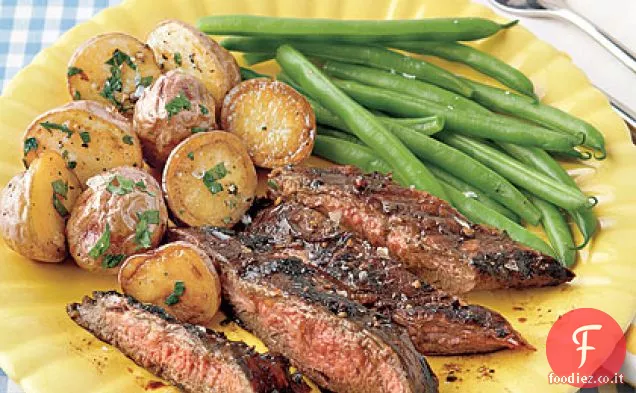 Bistecca di fianco marinata al balsamico