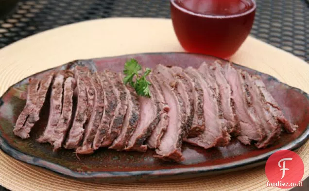 Bistecca al fianco speziata giamaicana