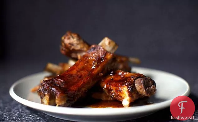 Spareribs dolci e affumicati del forno