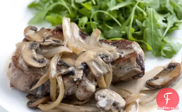 Braciola di maiale con salsa al vino bianco