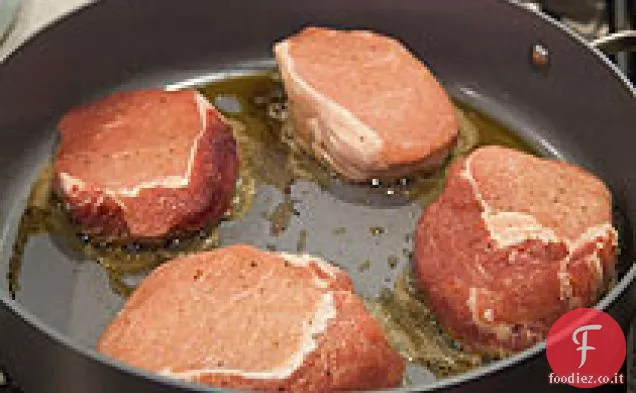 Braciole di maiale con salsa di Digione