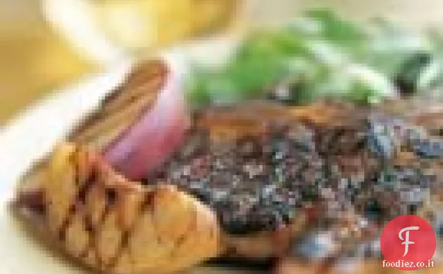 Braciole di maiale con Pesche