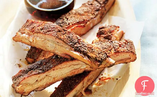 Applewood-Spareribs affumicati con Paprika Chili Spice Rub