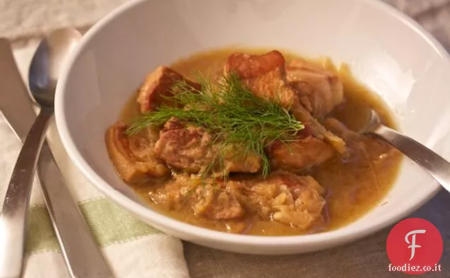 Sidro-Spalla di maiale brasato con finocchio e mela