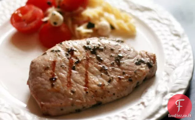 Basilico e origano Braciole di maiale