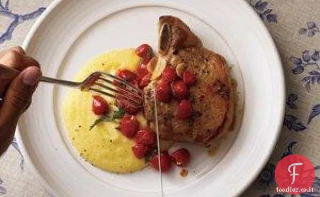 Braciole di Maiale Arrosto con Polenta
