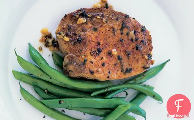 Braciole di maiale spolverate di peperoncino