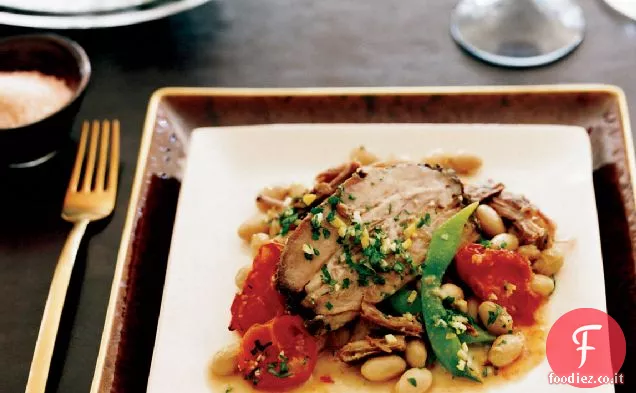 Spalla di Maiale cotta lentamente con Pomodorini