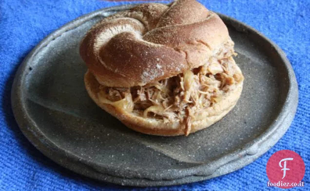 Maiale tirato con sidro dolce e duro