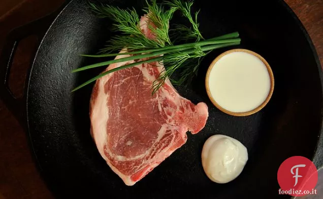 Braciole di maiale Con Ranch di latticello fatto in casa